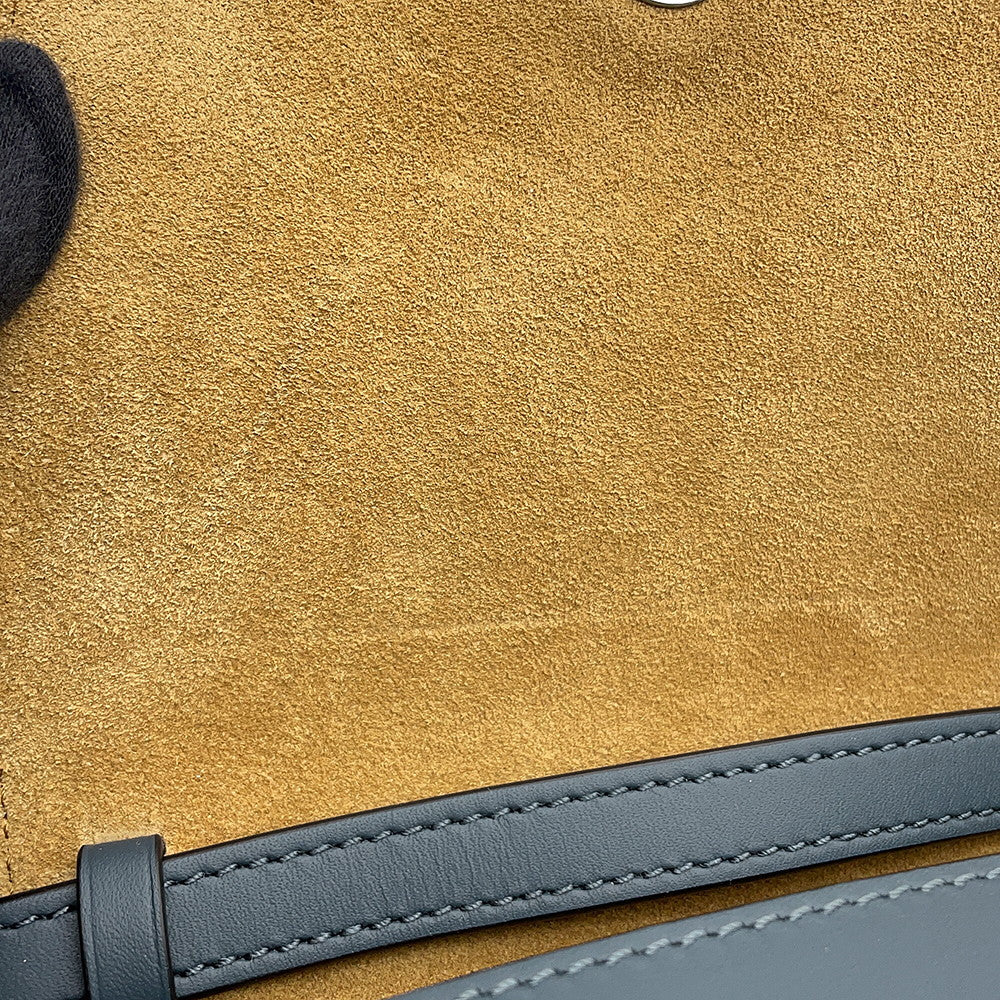 LOEWE Gate Dual Shoulder Bag NavyA650N46X13 Soft Calf Jacquard Size Mini