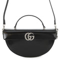 GUCCI Half Moon 2WAY Bag Black805815 Leather