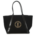SAINT LAURENT PARIS Rive Gauche Tote Bag Black780096 Leather Canvas