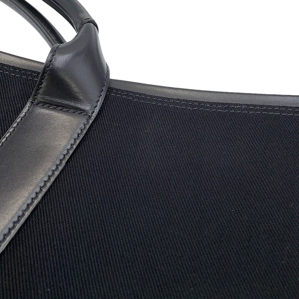 SAINT LAURENT PARIS Rive Gauche Tote Bag Black780096 Leather Canvas