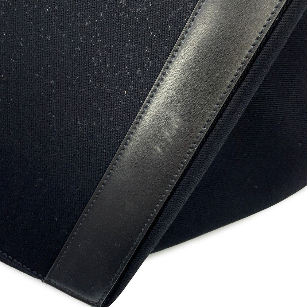 SAINT LAURENT PARIS Rive Gauche Tote Bag Black780096 Leather Canvas