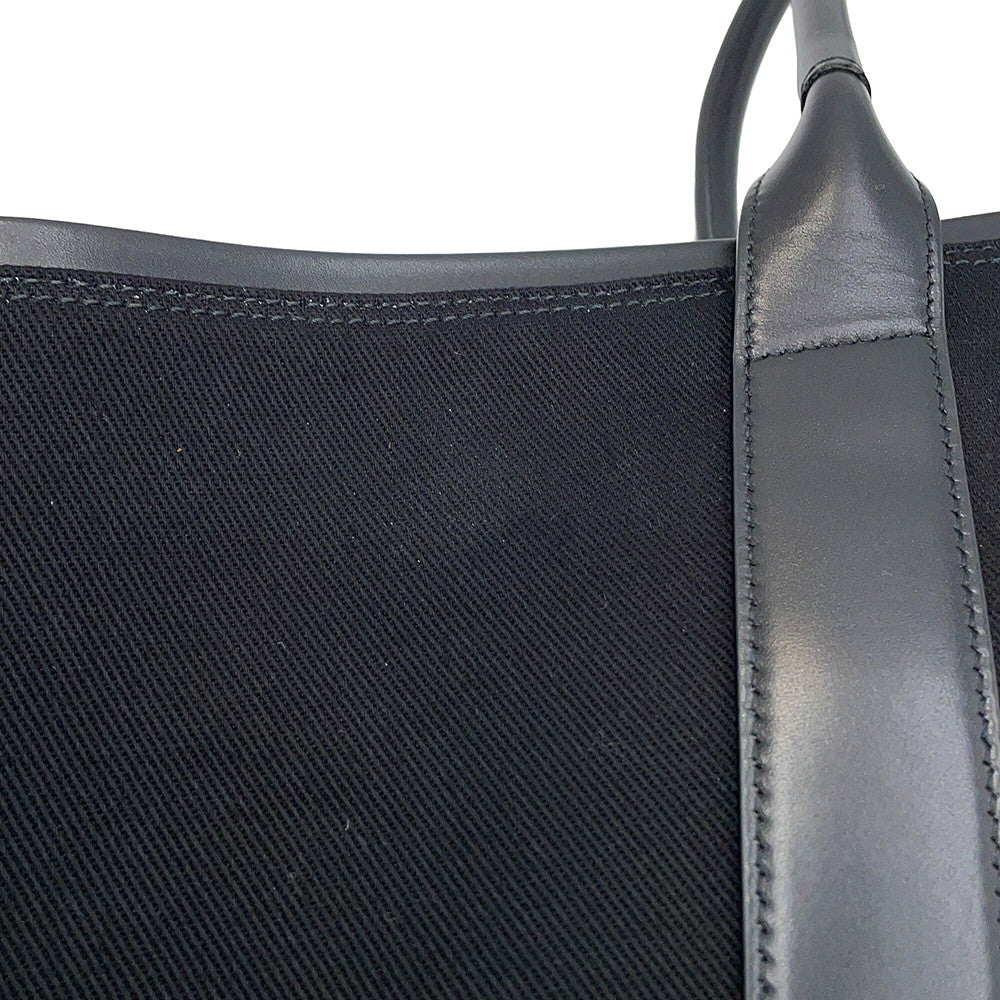 SAINT LAURENT PARIS Rive Gauche Tote Bag Black780096 Leather Canvas