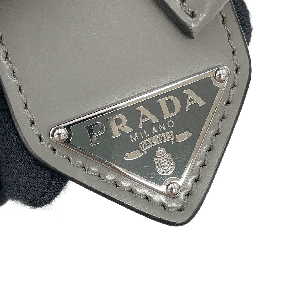 PRADA Supernova 2-way Handbag Gray1BA366 Leather Size Small
