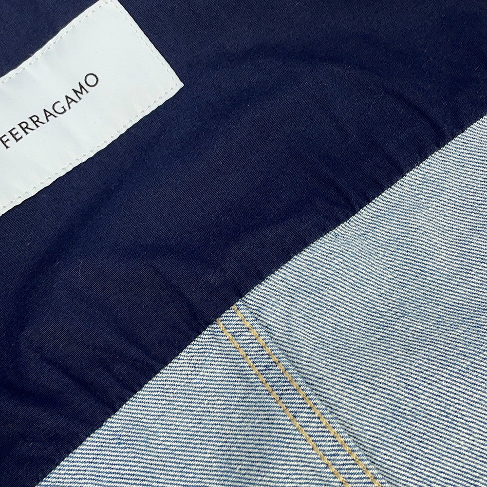 Ferragamo Denim Jacket Size 38 Blue13C546 763555 Cotton100%