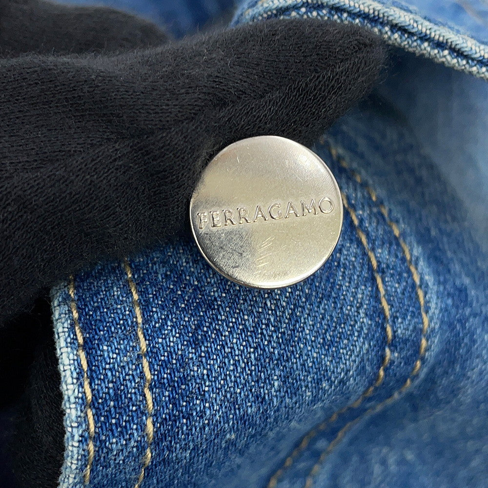 Ferragamo Denim Jacket Size 38 Blue13C546 763555 Cotton100%