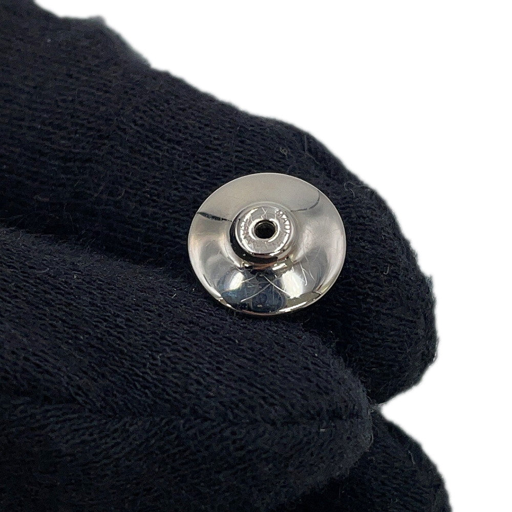 HERMES Cheval Brooch Brown Vulcanium Metal