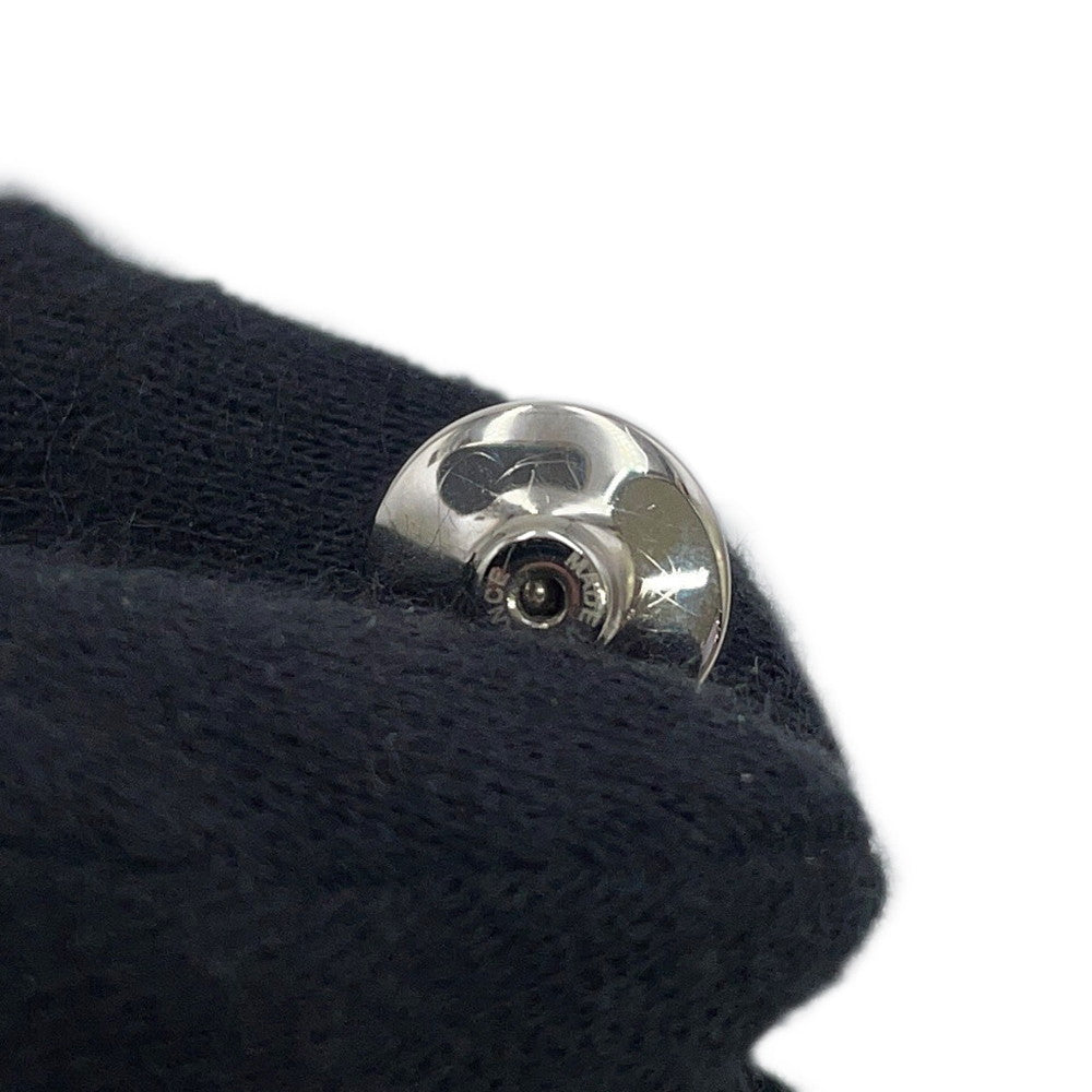 HERMES Cheval Brooch Brown Vulcanium Metal