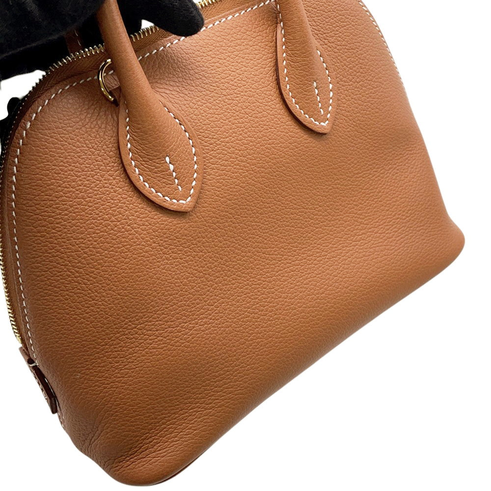 HERMES Bolide1923 Gold Evercolor Size Mini