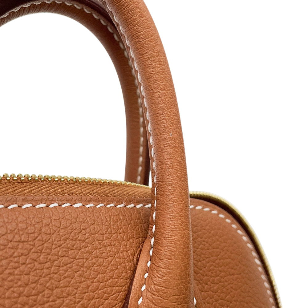 HERMES Bolide1923 Gold Evercolor Size Mini