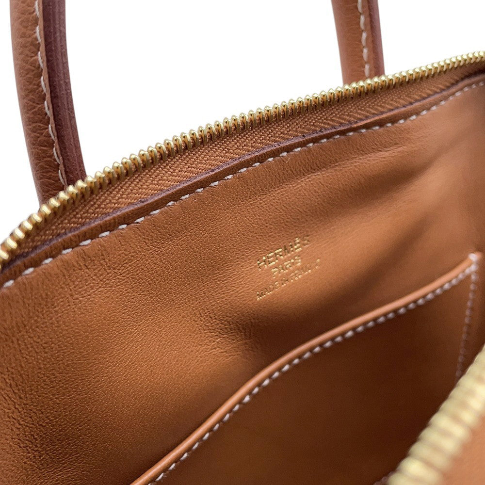 HERMES Bolide1923 Gold Evercolor Size Mini