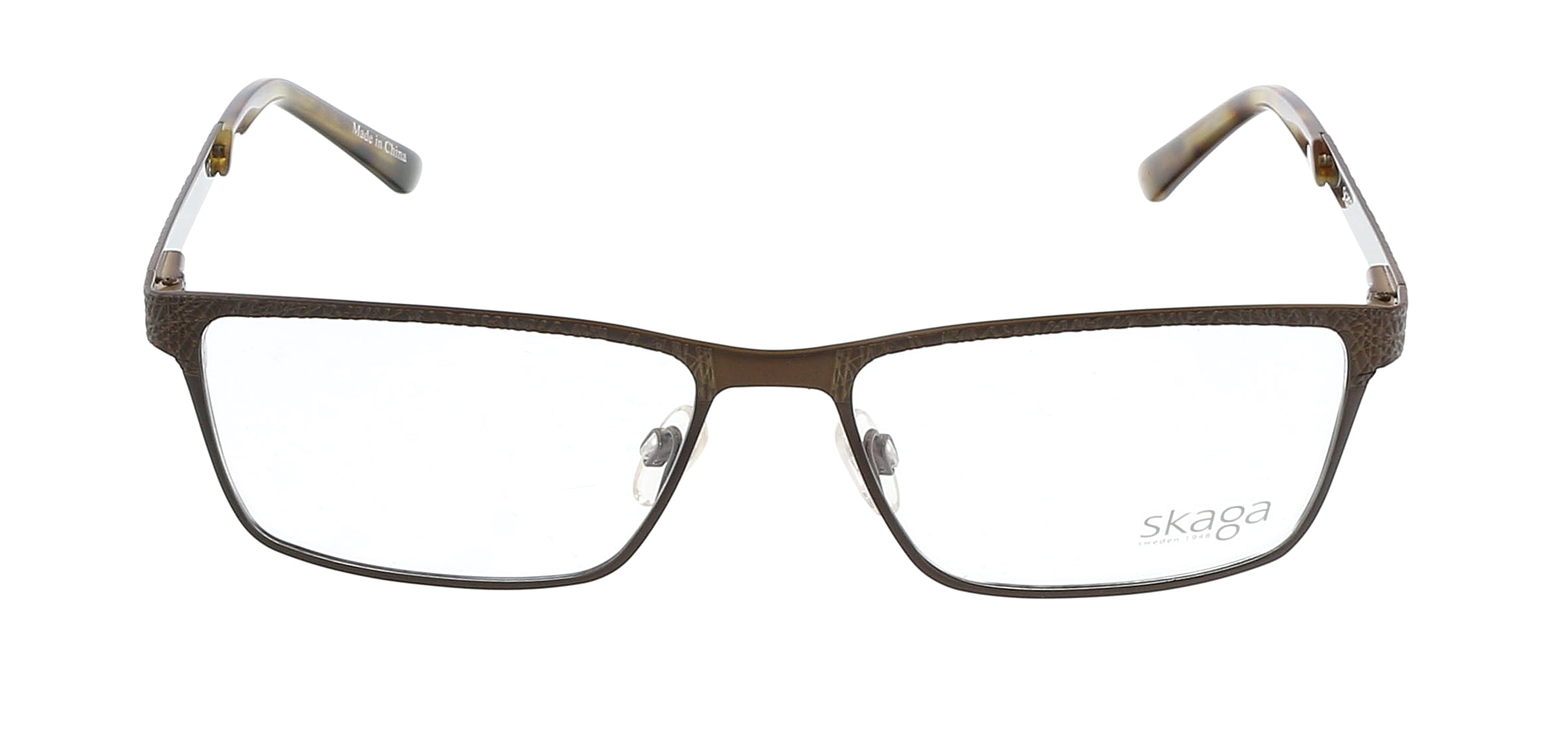Skaga Brown Modified Rectangle SK2821 ANTON 210 Eyeglasses