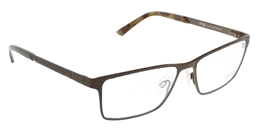 Skaga Brown Modified Rectangle SK2821 ANTON 210 Eyeglasses