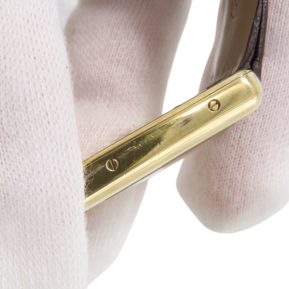 CARTIER Must Tank SM Vermeil H29mm×W22mm Gold Plated Leather White DialW1013654