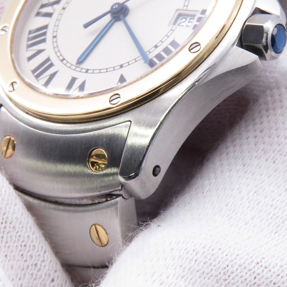 CARTIER Santos Rondo MM W29mm Stainless Steel K18YG Ivory DialW20037R3