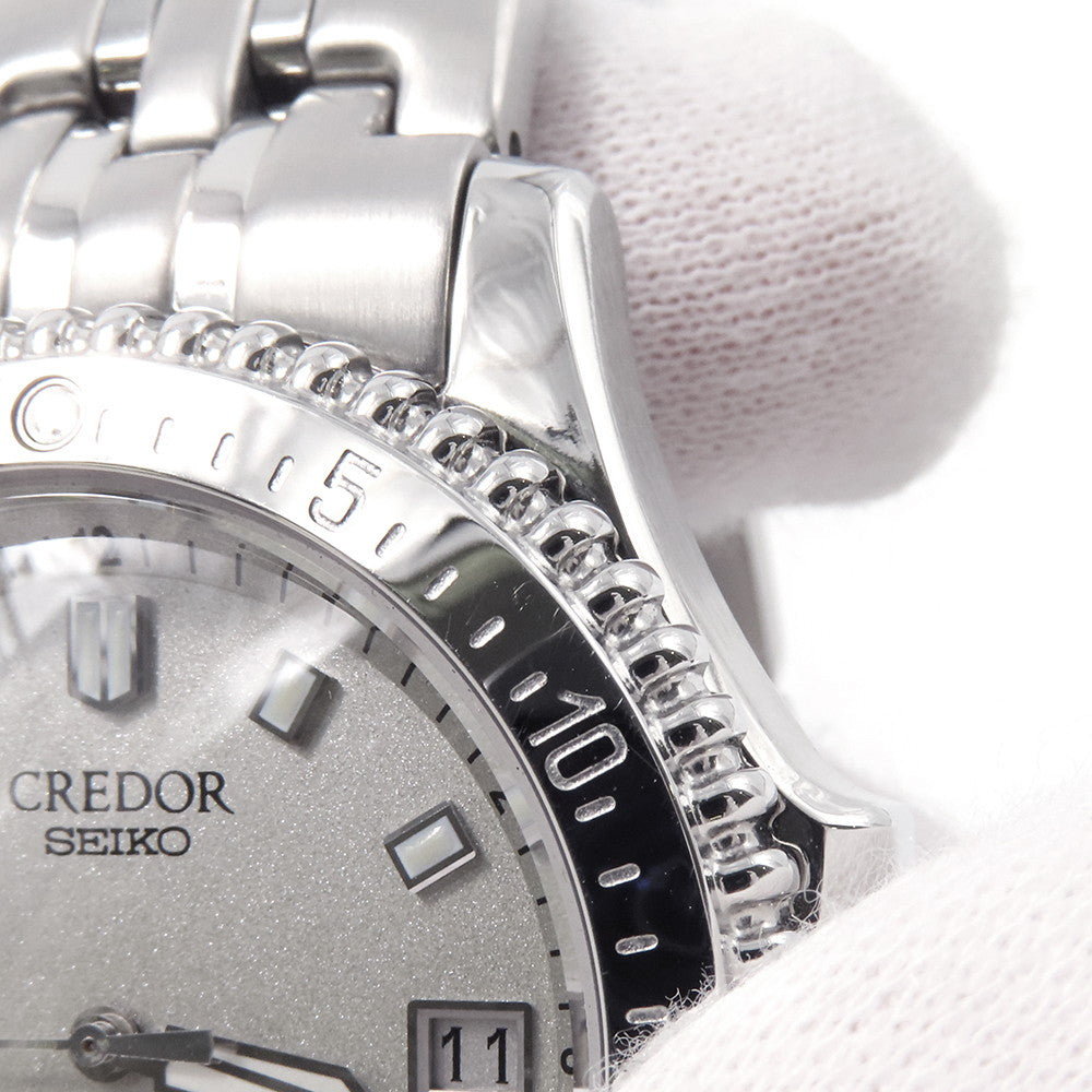 SEIKO CREDOR Pacificique W37mm Stainless Steel Silver DialGCAX993
