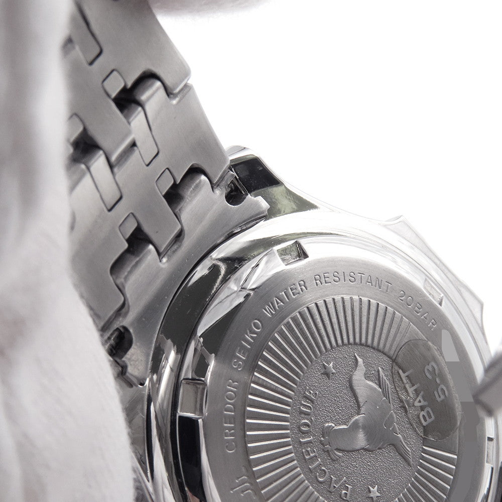 SEIKO CREDOR Pacificique W37mm Stainless Steel Silver DialGCAX993