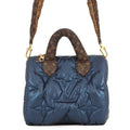 LOUIS VUITTON Speedy Bandouliere NavyM21061 Recycled MetallicNylon Monogram Size 25