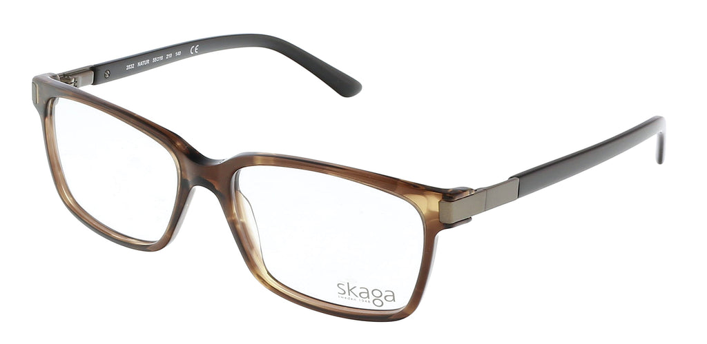 Skaga Brown Modified Rectangle SK2832 NATUR 210 Eyeglasses