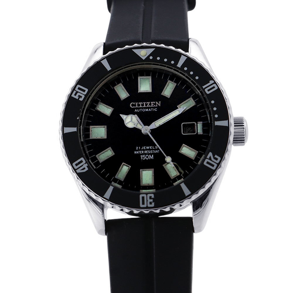 CITIZEN Challenge diver W40mm Stainless Steel Rubber Black Dial4-820789Y
