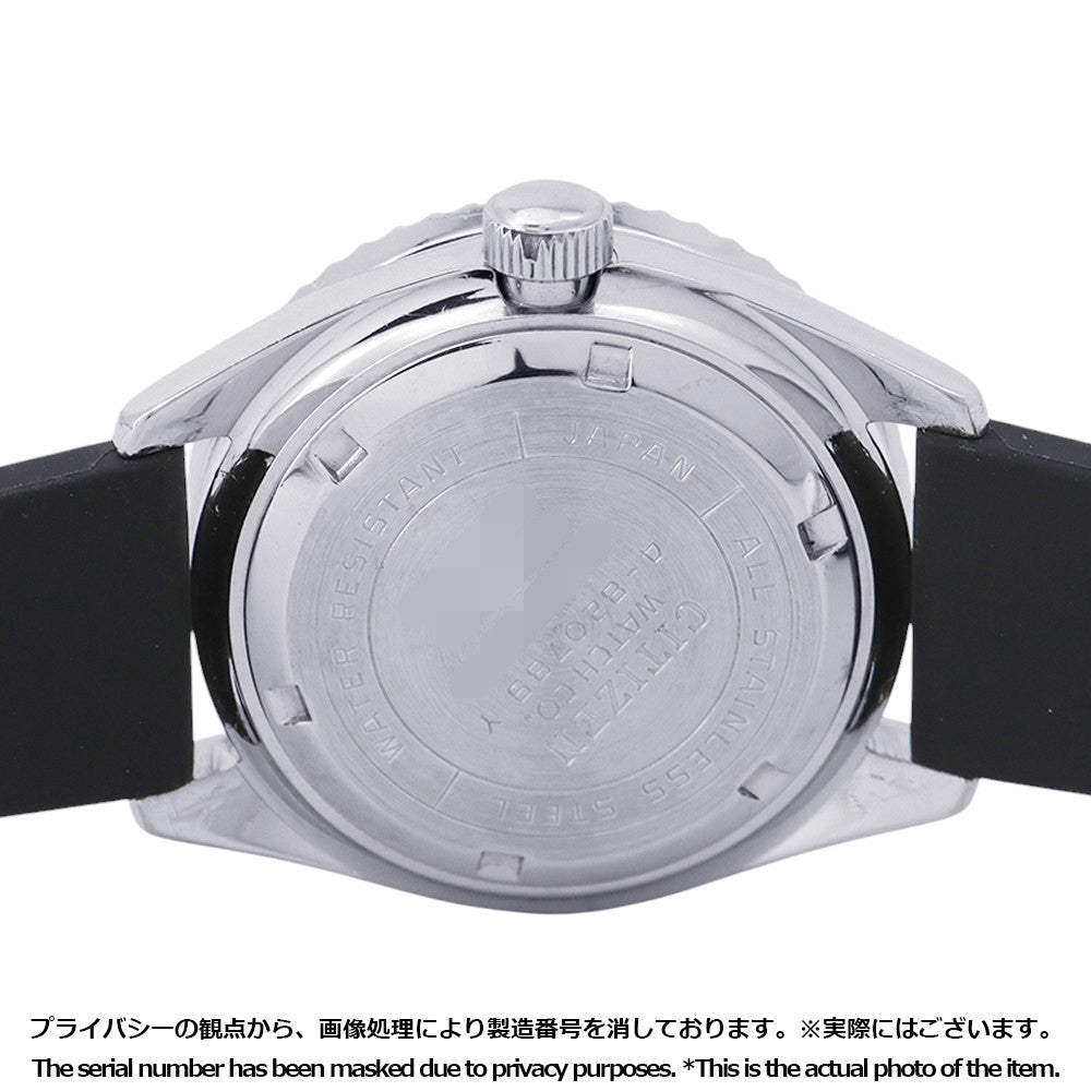 CITIZEN Challenge diver W40mm Stainless Steel Rubber Black Dial4-820789Y