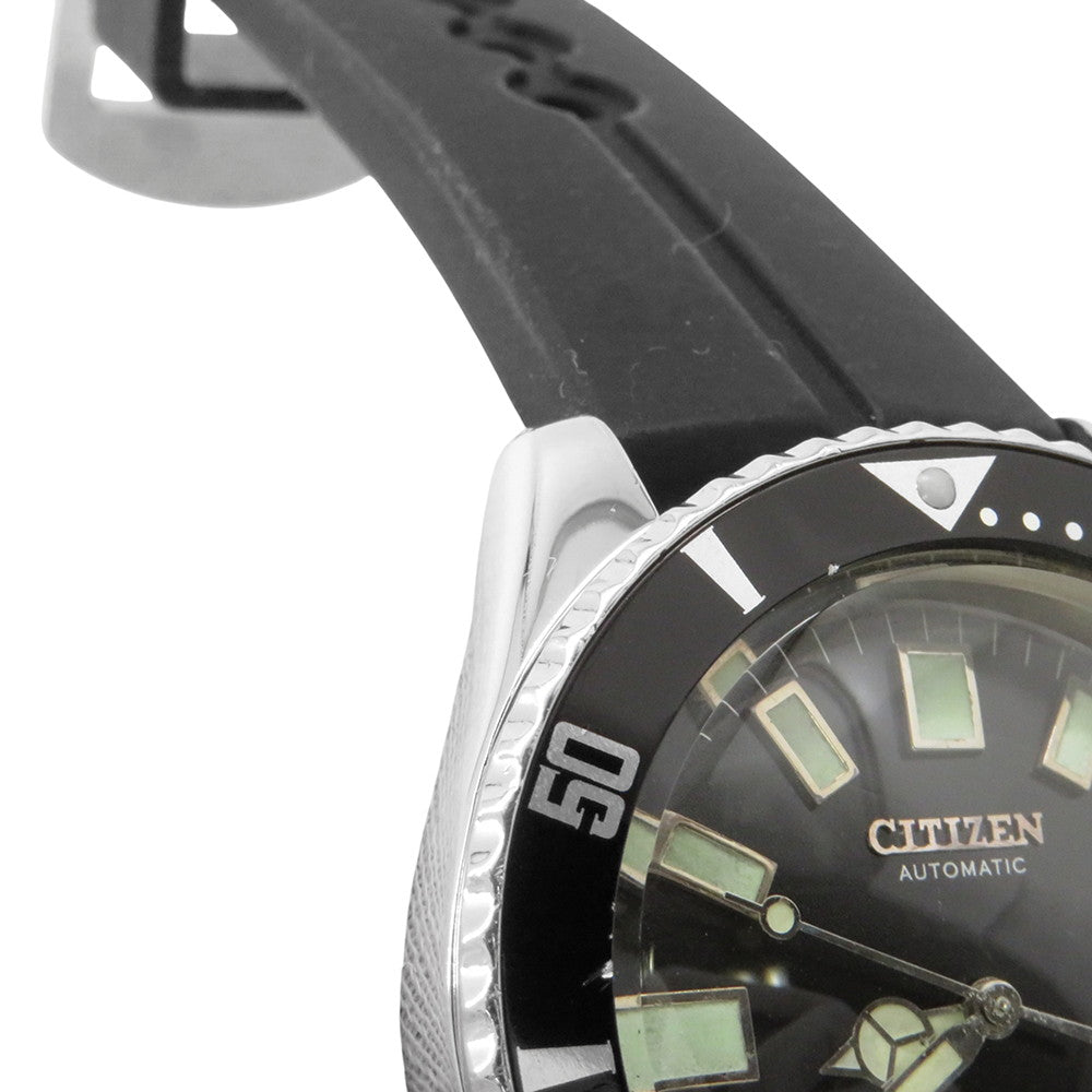 CITIZEN Challenge diver W40mm Stainless Steel Rubber Black Dial4-820789Y