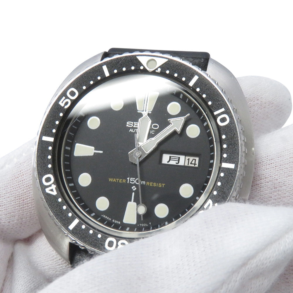 SEIKO 150m Diver 3rd Model (Early Model) W44mm Stainless Steel Rubber Black Dial6306-7000