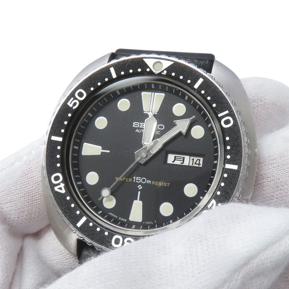SEIKO 150m Diver 3rd Model (Early Model) W44mm Stainless Steel Rubber Black Dial6306-7000
