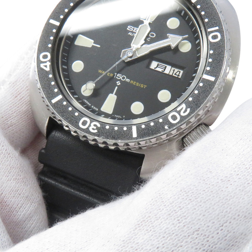 SEIKO 150m Diver 3rd Model (Early Model) W44mm Stainless Steel Rubber Black Dial6306-7000