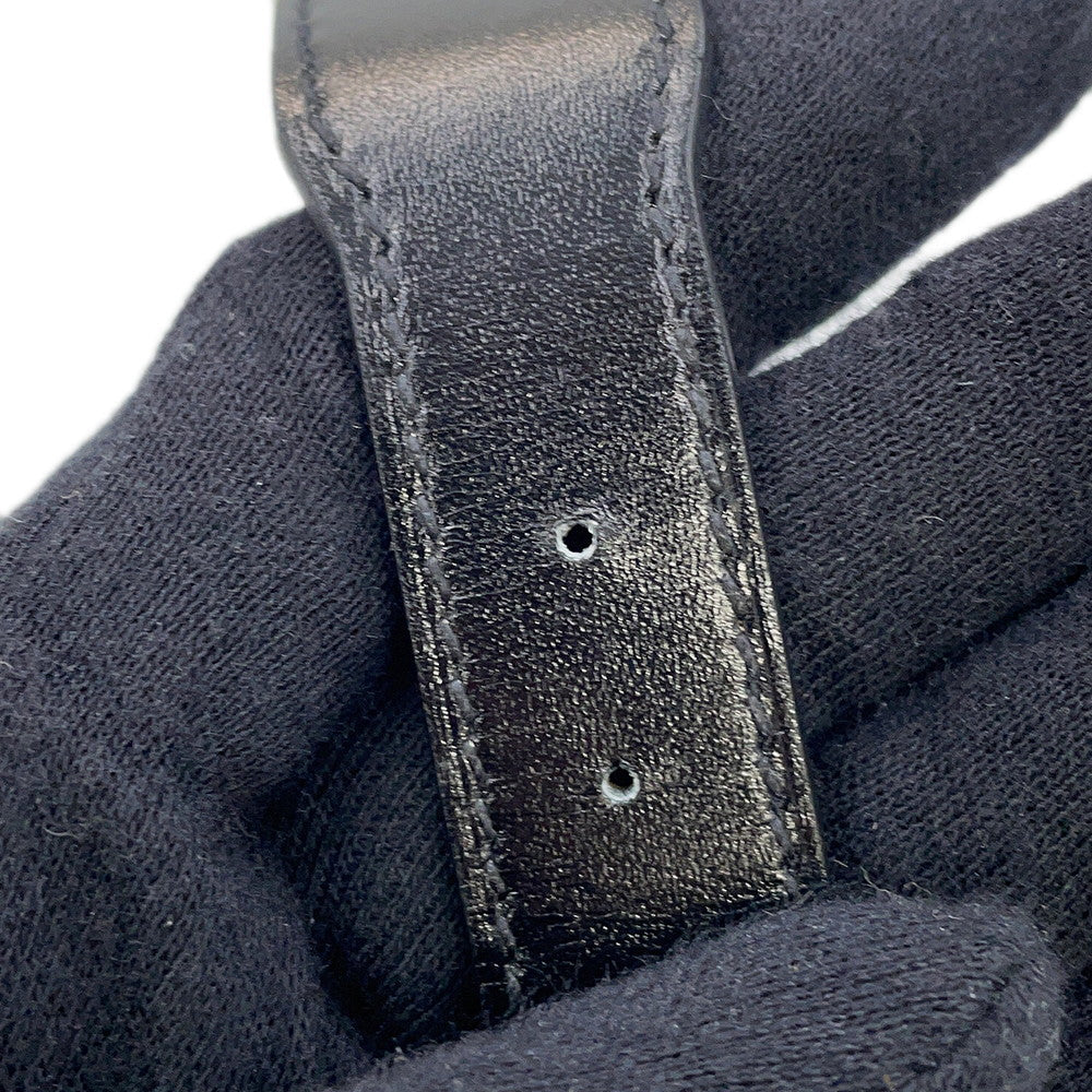 HERMES Bracelet Lenny Size T4 Black Box Calf Leather