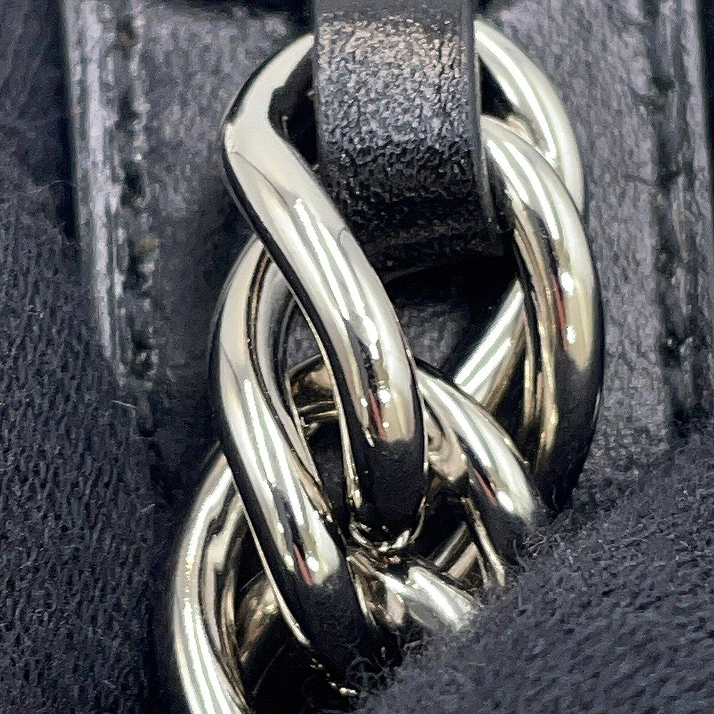 HERMES Bracelet Lenny Size T4 Black Box Calf Leather