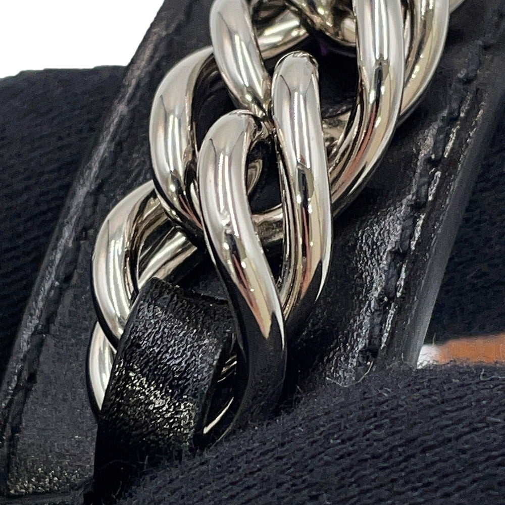 HERMES Bracelet Lenny Size T4 Black Box Calf Leather