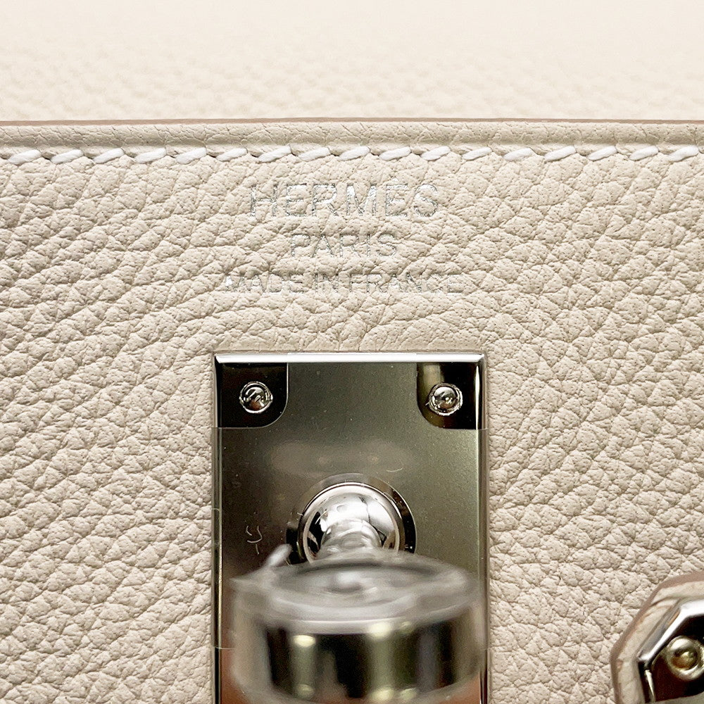 HERMES Kelly Retourne sewing Craie Togo Leather Size 25