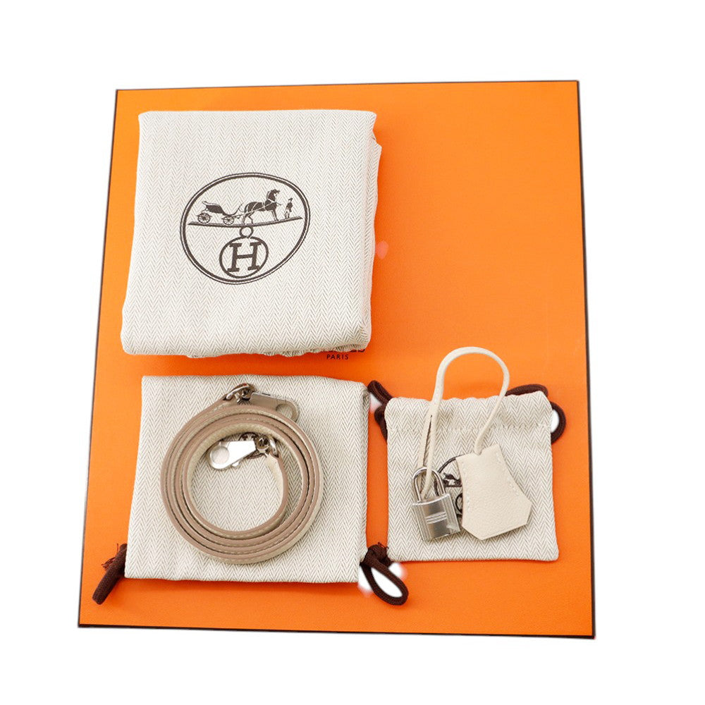 HERMES Kelly Retourne sewing Craie Togo Leather Size 25