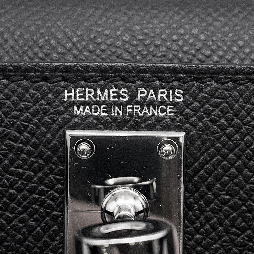 HERMES Mini Kelly 2 Black Epsom