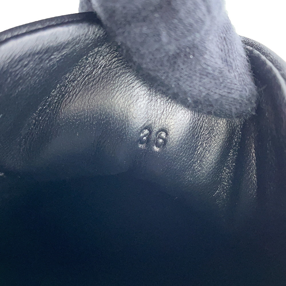 HERMES Sneakers Day Black Leather Size 36