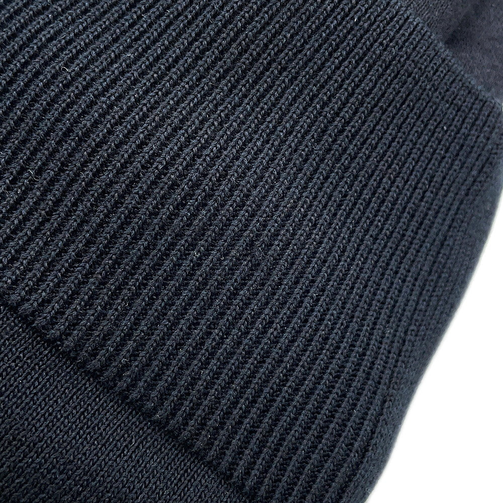 HERMES H lift cardigan Size 36 Black Silk57% Cotton43%