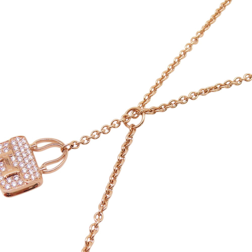 HERMES Amulette ConstanceNecklaceH125303B 00TU 18K Pink Gold