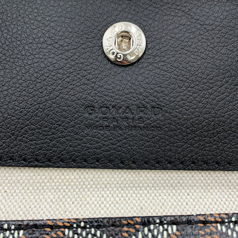 GOYARD Saint Louis BlackSTLCROPMLTY01CL01P PVC Leather Size PM