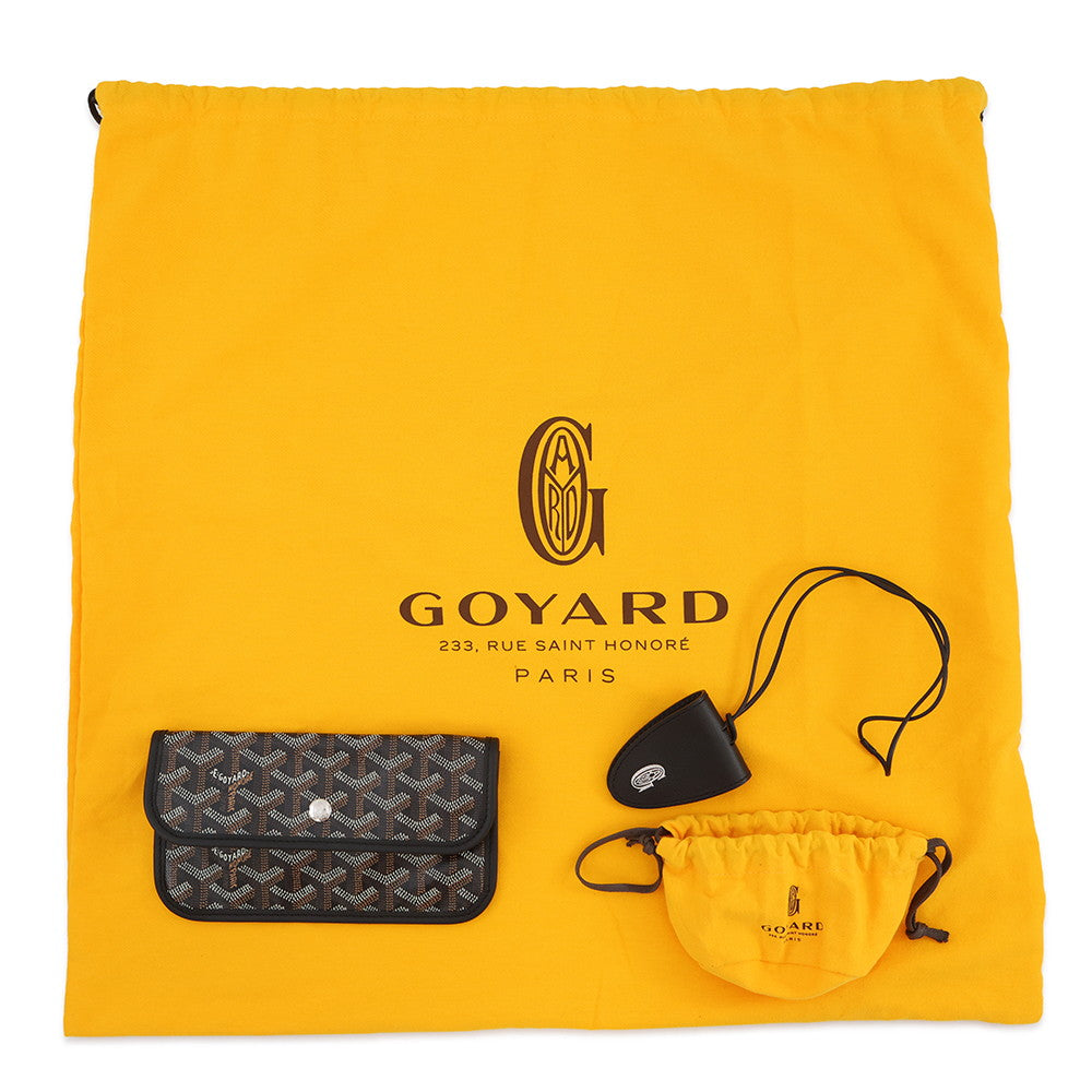 GOYARD Saint Louis BlackSTLCROPMLTY01CL01P PVC Leather Size PM