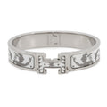 HERMES ClicH Drawn in by the charm of Orpheus Size PM White/Silver Metal Enamel