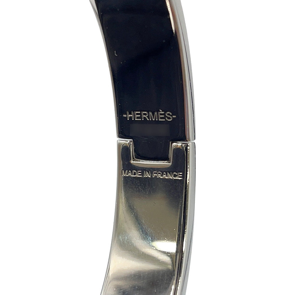 HERMES ClicH Drawn in by the charm of Orpheus Size PM White/Silver Metal Enamel