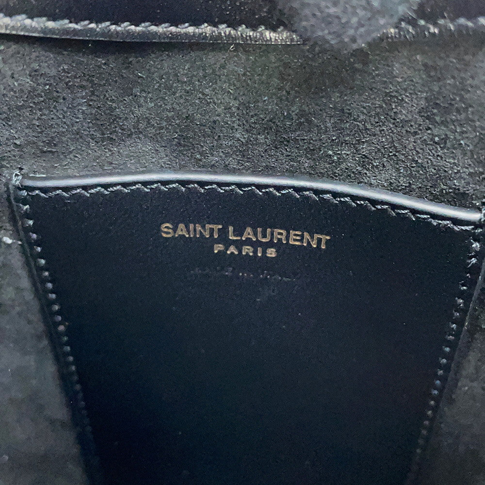 SAINT LAURENT PARIS LE 5 A 7 Mini Vertical Shoulder Bag Black7352142R20W1000 Leather Size Mini