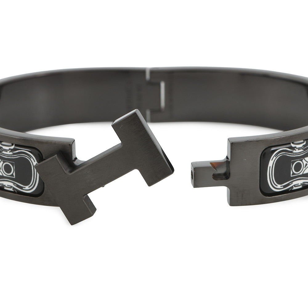 HERMES ClicHH/HERMES・Metalic Bracelet Cosmos Metal Enamel