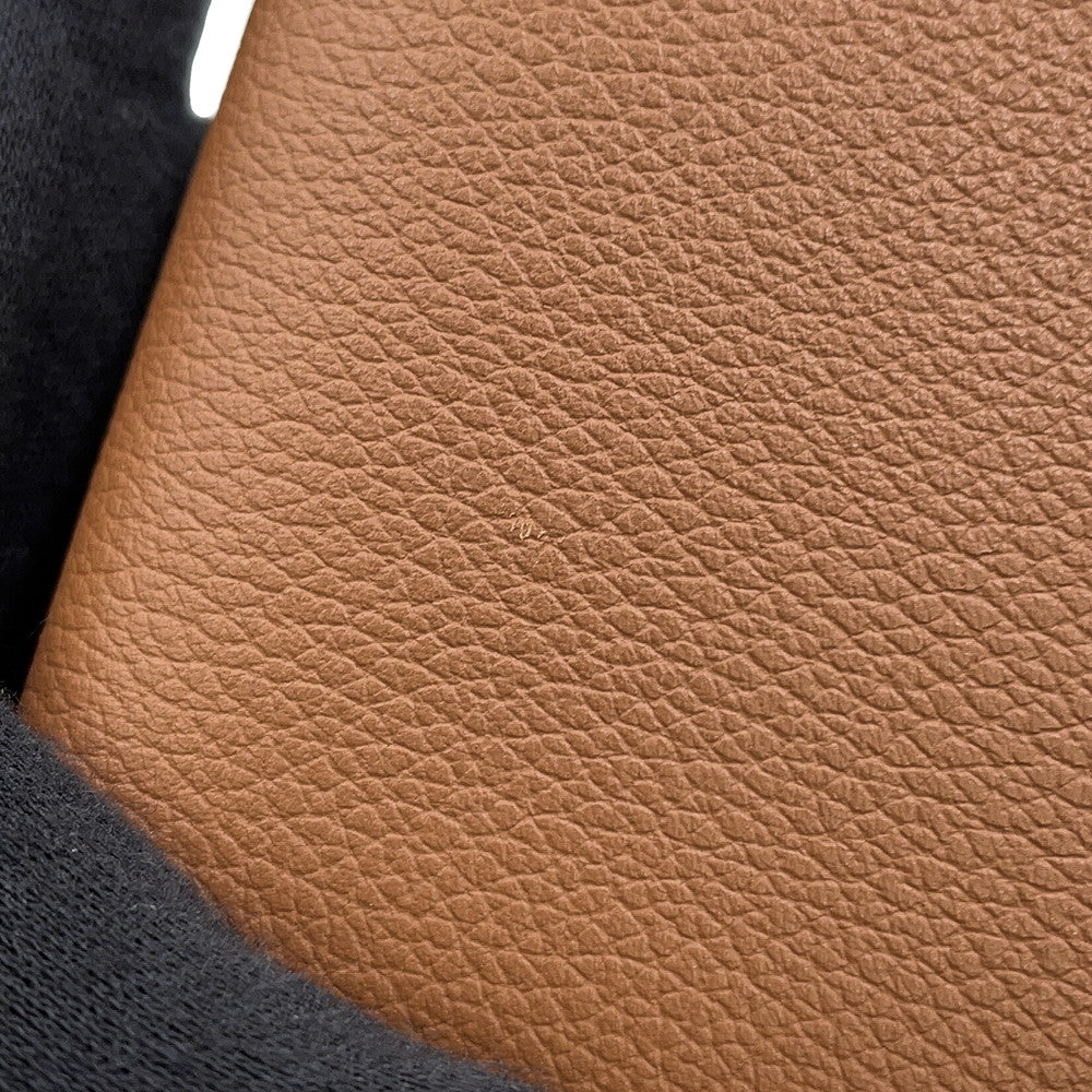 HERMES HSellier Compact Wallet Gold Evercolor