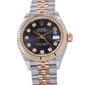 ROLEX Lady-Datejust W28mm Stainless Steel K18PG Aubergine Dial279171G
