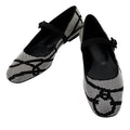 HERMES Lightweight flat ballet shoes BlackH252057Z Suede Bijoux Size 36