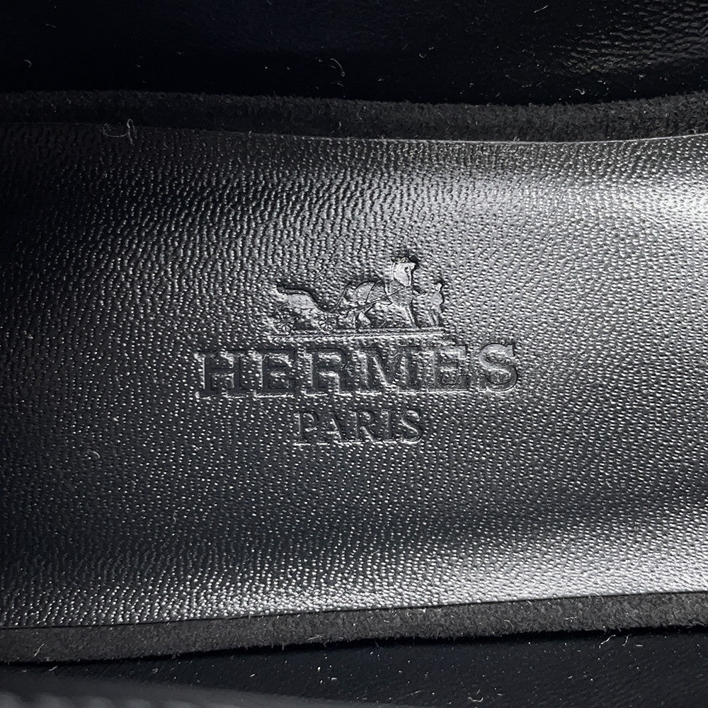 HERMES Lightweight flat ballet shoes BlackH252057Z Suede Bijoux Size 36