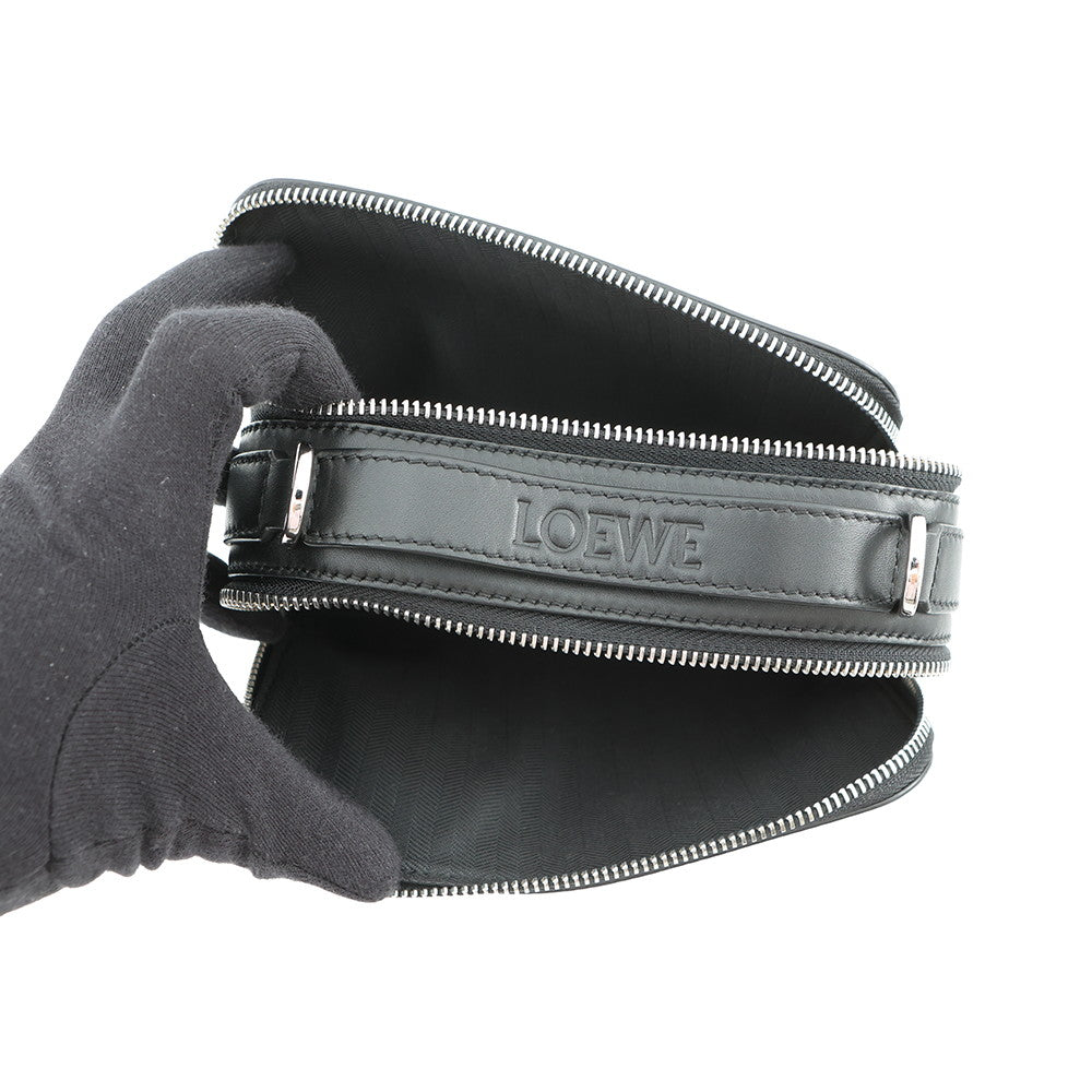 LOEWE Crossbody camera bag BlackC565R41X05 Satin Calf Leather Size Mini