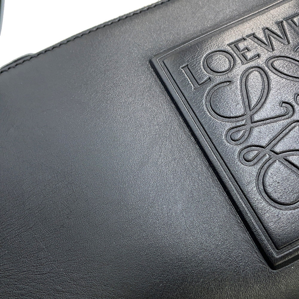LOEWE Crossbody camera bag BlackC565R41X05 Satin Calf Leather Size Mini