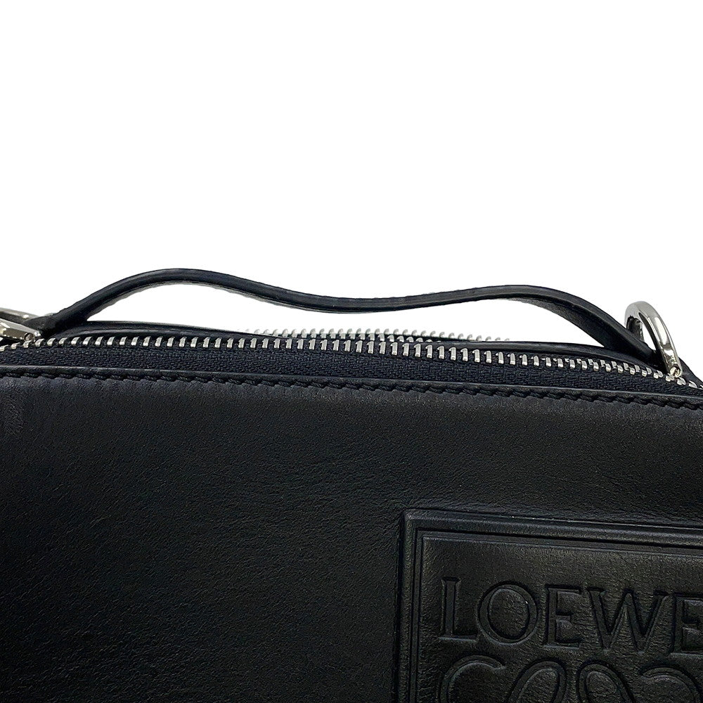 LOEWE Crossbody camera bag BlackC565R41X05 Satin Calf Leather Size Mini